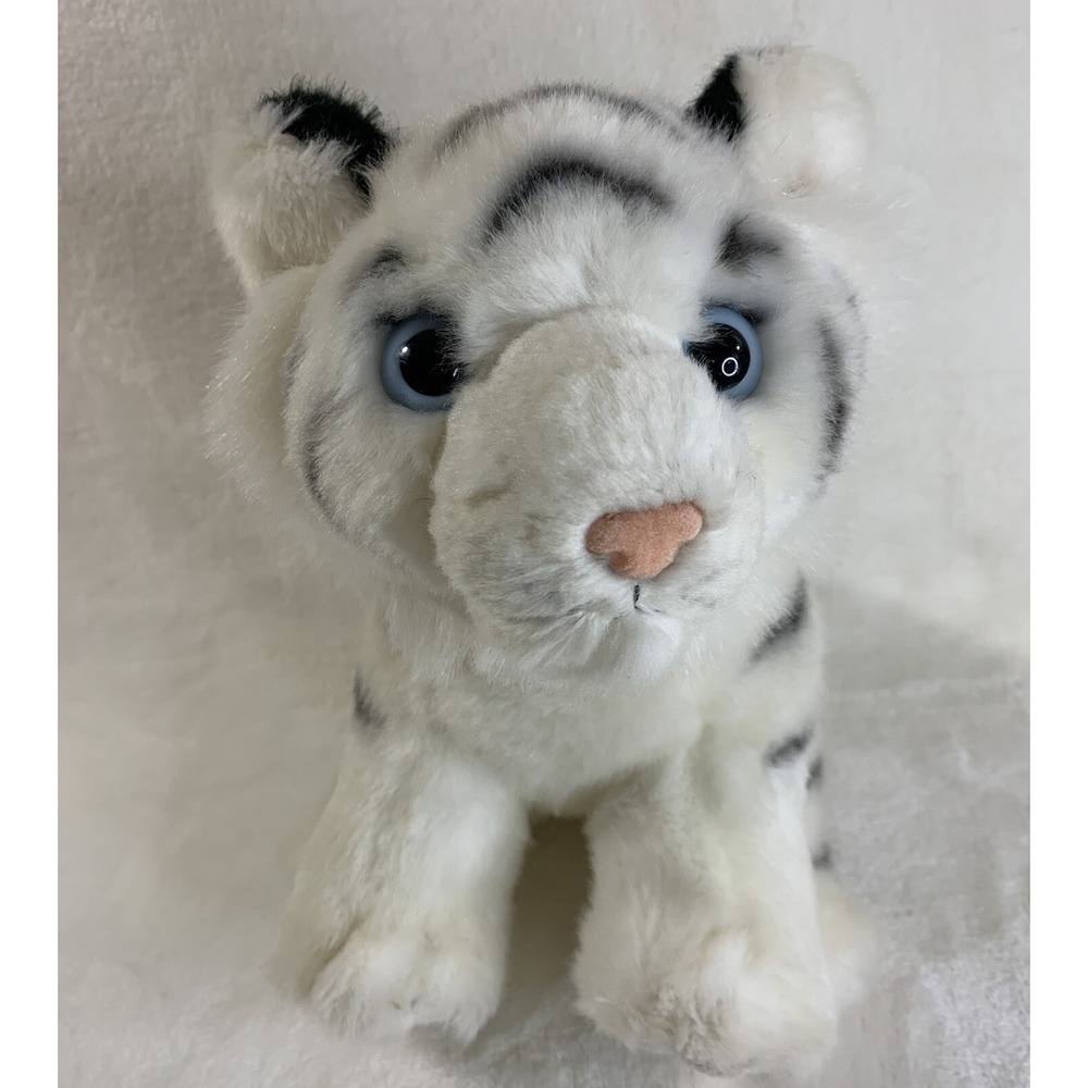 Miyoni‎ White Bengal Tiger Plush Stuffed Animal Cub Aurora 13"